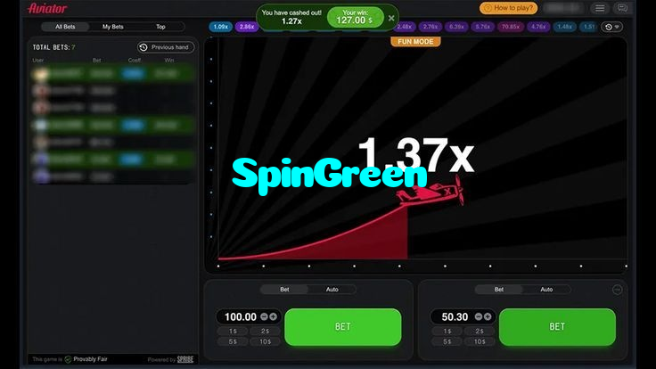 available types of SpinGreen bet including pre-match live express and system bets